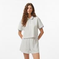 Поло Converse SPORTY CROP FIT WAFFLE POLO CVW6K050-LGH р.M серый Поло Converse SPORTY CROP FIT WAFFLE POLO CVW6K050-LGH р.M серый