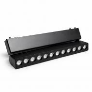 Магнитный трековый светильник LIGHT SET SAPSAN LED USM 2609 12 Вт 4000 К черный