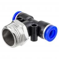 Rock FORCE Т-образный для пластиковых трубок 8 мм с наружной резьбой 1/2'' RF-SPB08-04