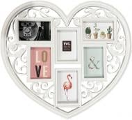 Рамка для фото EVG Inno Zb-6-5358 Heart Collage 6 6 фото 10x15 см білий