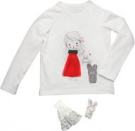 Реглан для девочки Модний Карапуз Best friends р.116 белый 03-00724-0