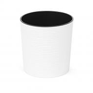 Вазон пластик MALWA круглый белый матовый 9,5 л Ламела (9057221)
