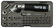 Отвертка со сменными насадками YATO реверсивная + трещотка 42 ед. YT-2806