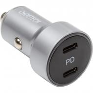 Зарядний пристрій Choetech 2xUSB Type-C 40W PD