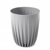 Вазон пластик MIRA круглый серый матовый 6,2 л Ламела (9279074)