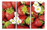 Картина модульная Клубника 180x120 см WallArt 54583-3.4 Картина модульная Клубника 180x120 см WallArt 54583-3.4