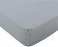 Простынь на резинке 180x200 см серый Zastelli