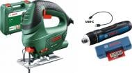 Набор электроинструментов Bosch электрическая лобзиковая пила PST 650 + электрическая отвертка Professional GO 3