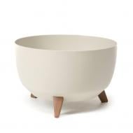 Вазон пластик ROMA круглий бавовна 9,3 л Ламела (9148806)