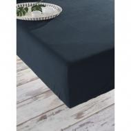 Простынь на резинке Stonewash Adriatic dark blue 160x200 см синий SoundSleep