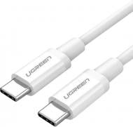 Кабель UGREEN US264 Type-C toType-C 60W 3A 1 м белый (976967)