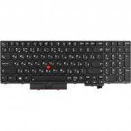 Клавіатура PowerPlant (KB315154) LENOVO Thinkpad T570 чорна, чорний кадр, підсвічування black