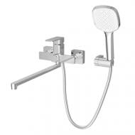 Смеситель для ванны Imprese SLANICE L-излив 350 мм, с душевой гарнитурой, хром