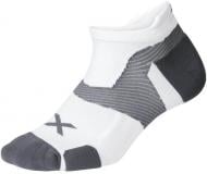 Носки 2XU Vectr Cushion No Show Socks р.XL UA5043e_WHT/GRY р.47-49 белый