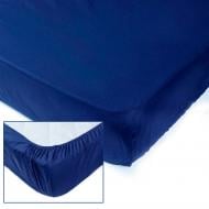Простирадло на резинці Dyed Dark blue 160x200 см сірий SoundSleep