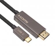 Кабель PowerPlant CableTime USB Type-C - HDMI, 8K, 2м 2 м black (CA914258)