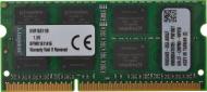 Оперативна пам'ять SODIMM DDR3 8 GB (1x8GB) 1600 MHz (KVR16S11/8)