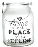 Подсвечник Home is not a place it's a feeling 16х16х21 см