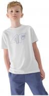 Футболка 4F 4FJWSS25TTSHM2185-10S TSHIRT р.140 білий