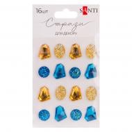 Декоративный элемент самоклеющиеся Diamonds синие желтые 16 шт. 16 шт. Santi