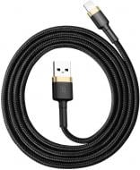 Кабель BASEUS USB to Lightning 2.4A (CALKLF-BV1) 1 м чорний із золотистим (991206)
