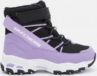 Ботинки для девочек Skechers 664200L BKLV D'Lites р.37 черный с фиолетовым