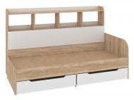 Кровать PEHOTIN СОНЯ-6-90 90x200 см дуб сонома/белый