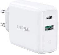 Зарядний пристрій UGREEN CD170 36 W USB + Type-C Charger White