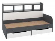 Кровать PEHOTIN СОНЯ-6-90 90x200 см антрацит/белый