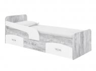 Кровать PEHOTIN МИЛКА 90x200 см бетон/белый