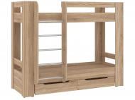 Ліжко двох'ярусне PEHOTIN ДУЕТ-3-80 80x190 см дуб сонома