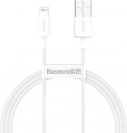 Кабель BASEUS USB to Lightning 2.4A (CALYS-B02) 1,5 м білий (1011165)