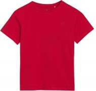 Футболка 4F 4FJWSS25TTSHM2324-62S TSHIRT р.140 червоний