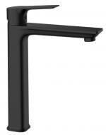Смеситель для умывальника Imprese LORETA высокий, чорний матовий, 35 мм