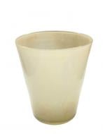 Ваза стеклянная Гута 29х25 бежева 29 см