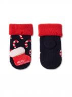 Шкарпетки дитячі для дівчатокдля хлопчиків Conte-Kids новорічні 521 19С-79СП р.9-10 темно-синій