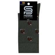 Шкарпетки чоловічі Premier Socks з мавпами р.25 хакі