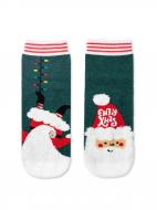 Носки детские для девочекдля мальчиков Conte-Kids новогодние 522 20С-66СП р.16–18 темно-бирюзовый