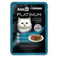 Корм влажный для котов AnimAll PLATINUM с треской и травами в соусе 85 г