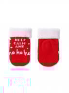 Шкарпетки дитячі для дівчатокдля хлопчиків Conte-Kids новорічні 519 20С-82СП р.11-12 червоний