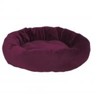 Лежак AnimAll Luna пончик M бордовий