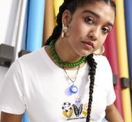 Футболка Converse WHM Graphic Tee 10024264-A01 р.XS белый