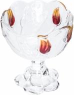 Фруктовница на ножке Nadinе Satin Red Gold WG 14 см w6138 Walther Glass