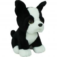 М'яка іграшка Копиця Бульдог сидячий чорний із білим