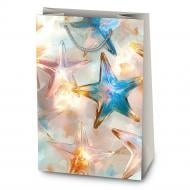 Пакет подарочный ХL праздничный 47х32х15 звезды