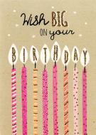 Открытка поздравительная Happycom International Yours Truly с конвертом иллюстрирована "Свечи"