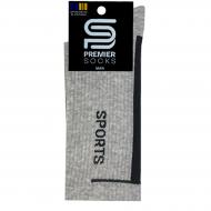 Шкарпетки чоловічі Premier Socks з написом Sports р.27 сірий меланж