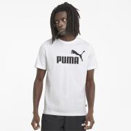 Футболка Puma ESS Logo Tee 58666602 р.XS білий
