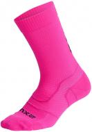 Шкарпетки 2XU Vectr Light Cushion Crew Socks UA7005e_FSA/BLK р.38-41,5 рожевий