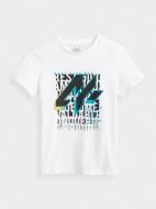 Футболка 4F J4Z20-JTSM203A-10S р.158 белый Футболка 4F J4Z20-JTSM203A-10S р.158 белый